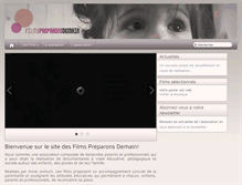Tablet Screenshot of filmspreparonsdemain.com